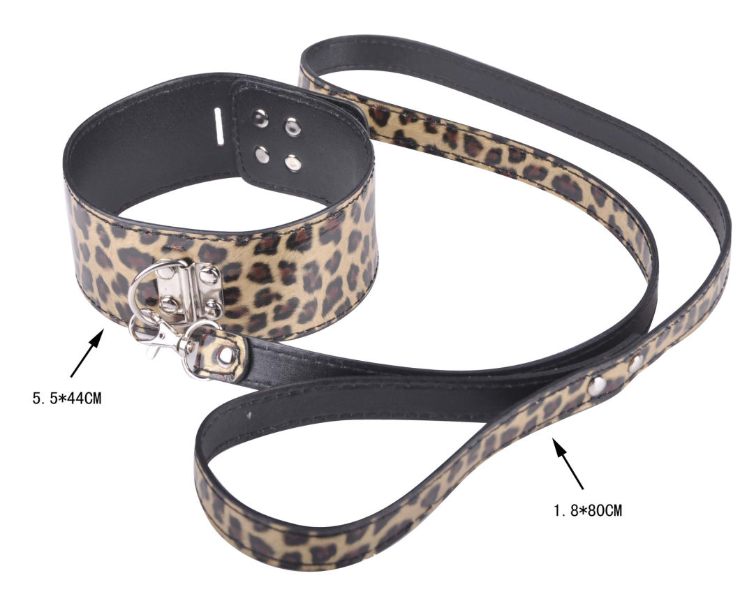 Luxurious Leopard Adult Game Bondage Set Fetish Bdsm Bondage Kit Restraint Sex Toy for Couples