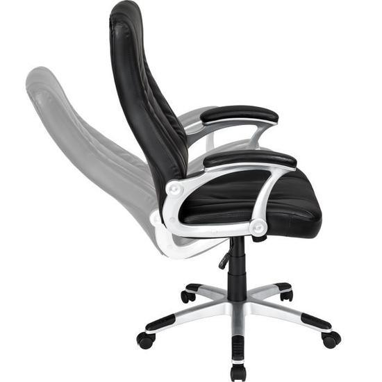 Black Ergonomic High Back PU Swivel Home Computer Office Chair (LSA-007)