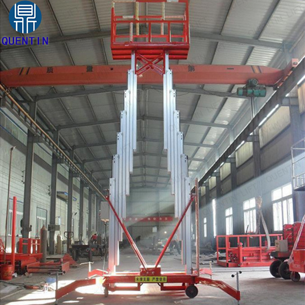 Double Mast Aluminum Alloy Lifting Platform/Lift Table