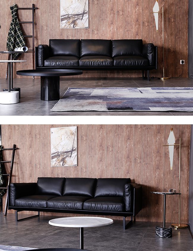 New Design Modern Livingroom Brown Velvet Fabric Corner Sofa