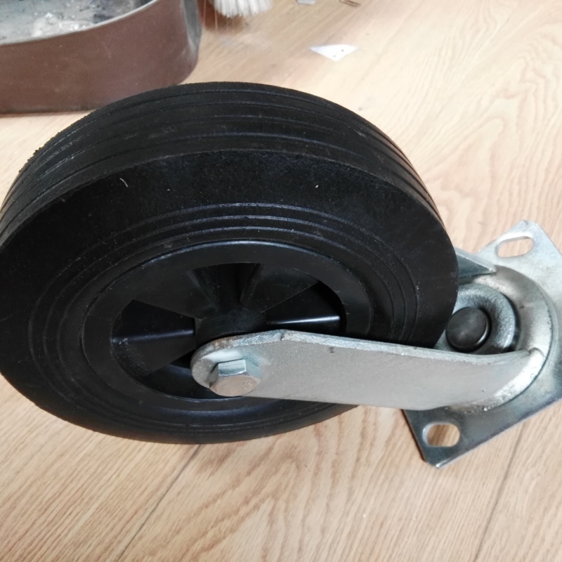 10 Inch 500kgs Heavy Duty Industrial Scaffolding Rubber Wheel Caster