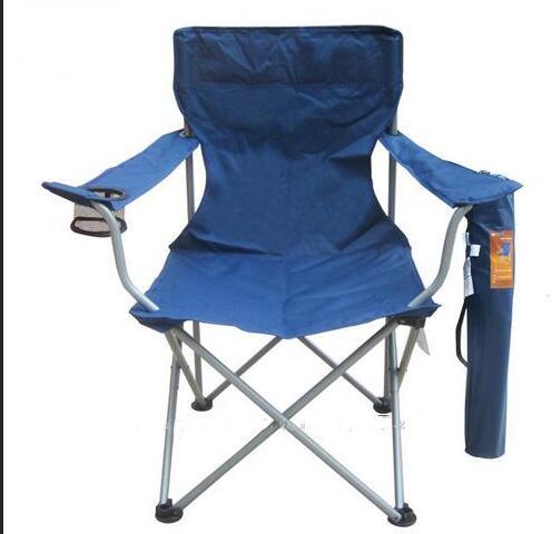 Folding Leisure Garden Chair with Mug Holder & Armrest Folding Camping Chair