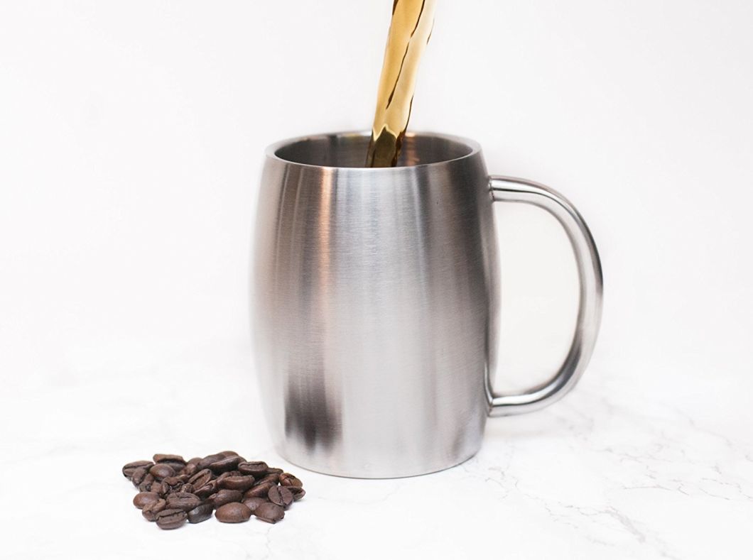 Cl1c-M15-B--400ml/14oz Stainless Steel Beer Mug