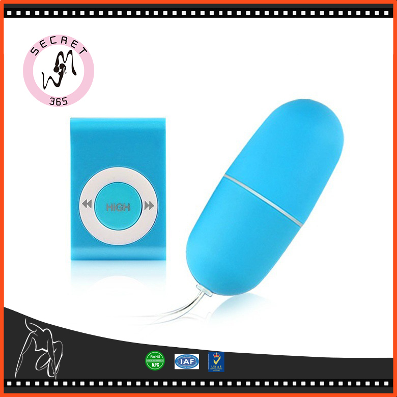 Waterproof Portable Wireless MP3 Vibrators Remote Control Women Vibrating Egg