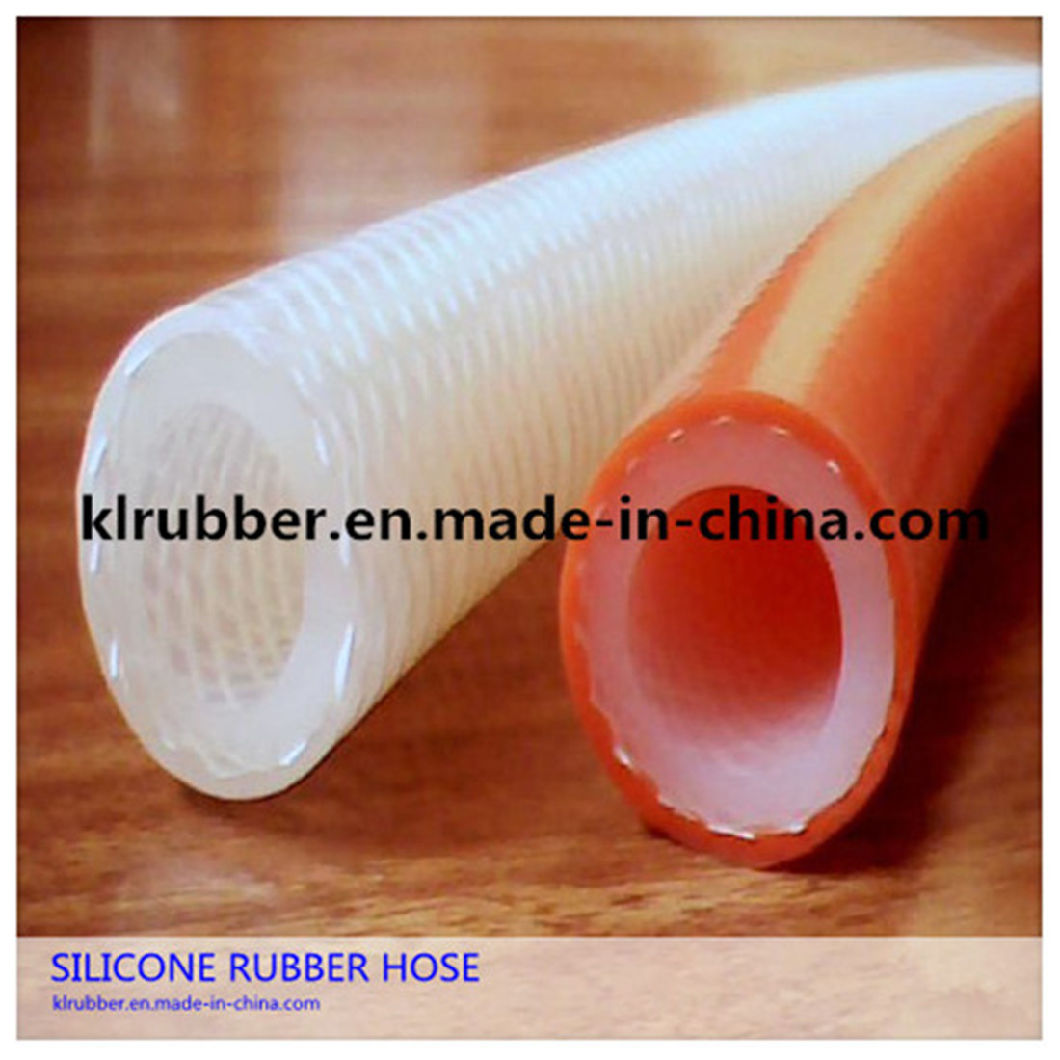 Food Grade Platinum Cured Transparent Polyester Braided Silicone Rubber Hose