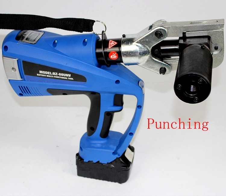 Battery Powered Crimping Tool Bz-60unv Cutting, Crimping, and Punching, Multi-Function Battery Powered Tool