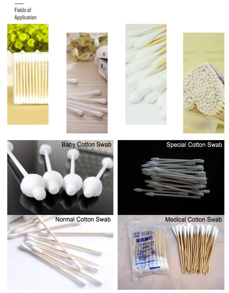 High Quality Medical Cotton Swab Making Machine with Drying and Packing