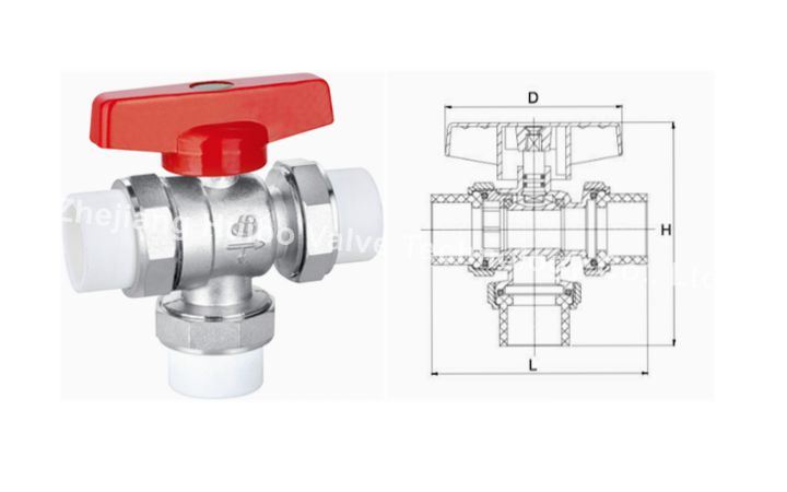 Forged Brass 1' -1Â¼ ''inch Heater Adjusting Ball Valve