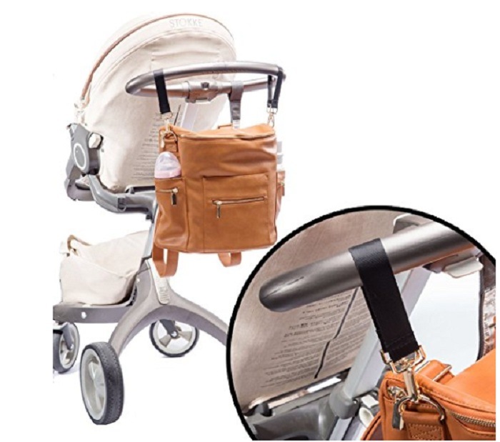 Trendy Leather Diaper Mummy Handbag Travel Maternal Nappy Bag