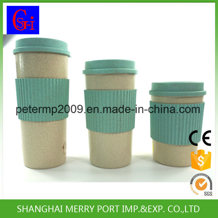 600ml 21oz Hot Sale Wheat Fiber Water Cup, Plastic Mug