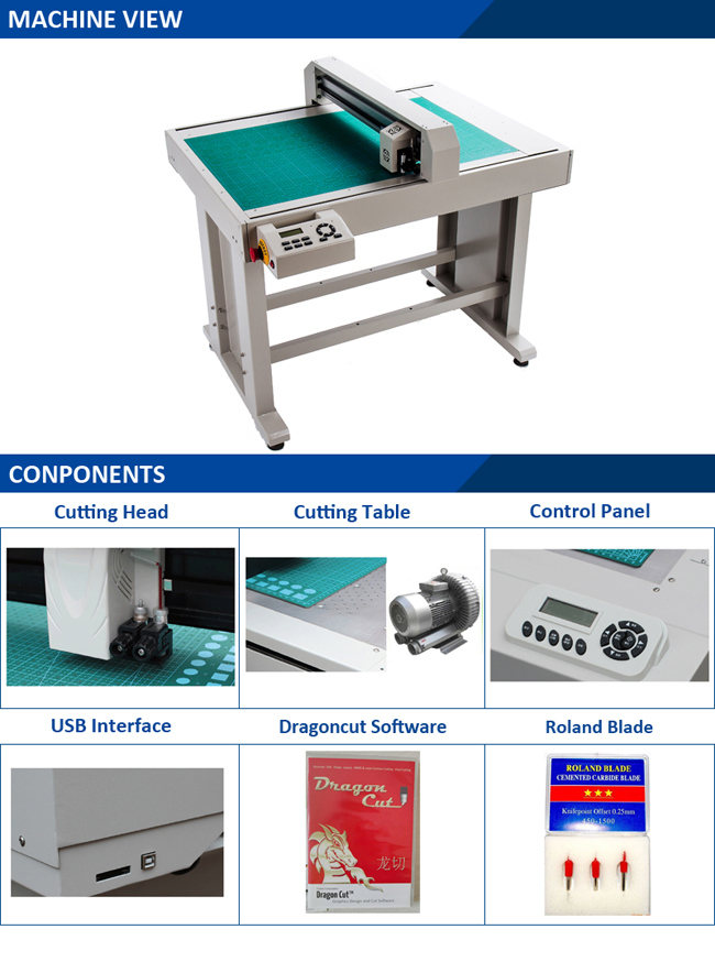 Professional Flatbed Plotter Cutter for Package Box Vct-MFC6090