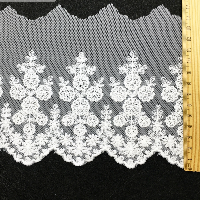 High Quality Chemical Embroidery Mesh Lace Fabric for Decoration