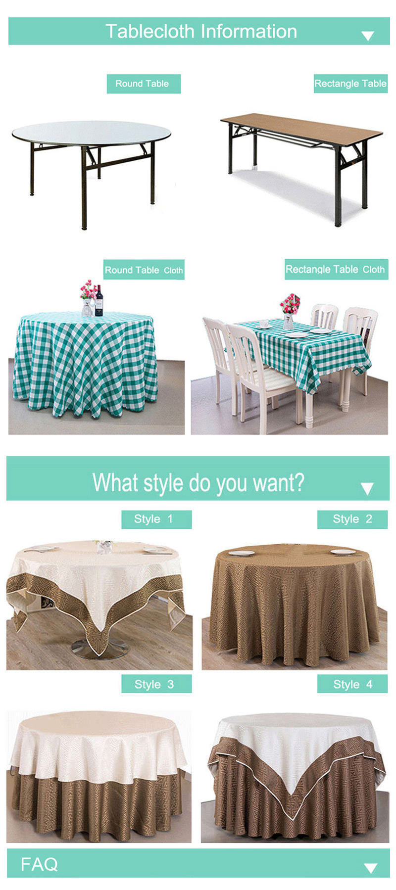 Table Napkin/ Party Chair Cloth /Banquet Hotel Restaurant Tablecloth Hotel Supply