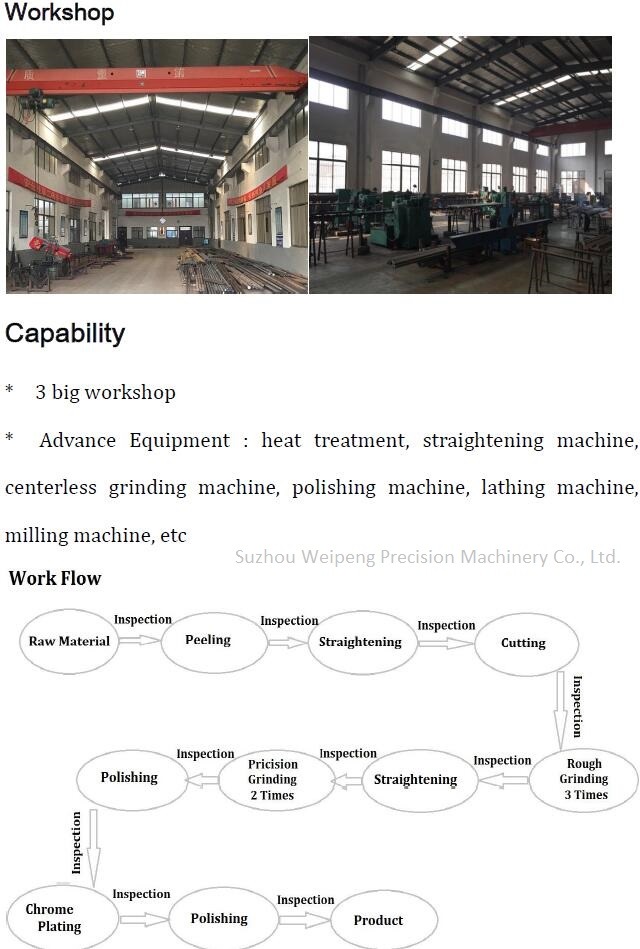 Linear Round Shaft, Cylinder Steel Liner Rail Linear Shaft Rod