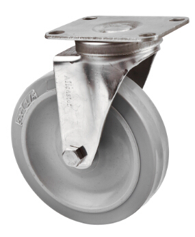 Stem Medium Duty Trolley Caster, Stainless Steel Caster