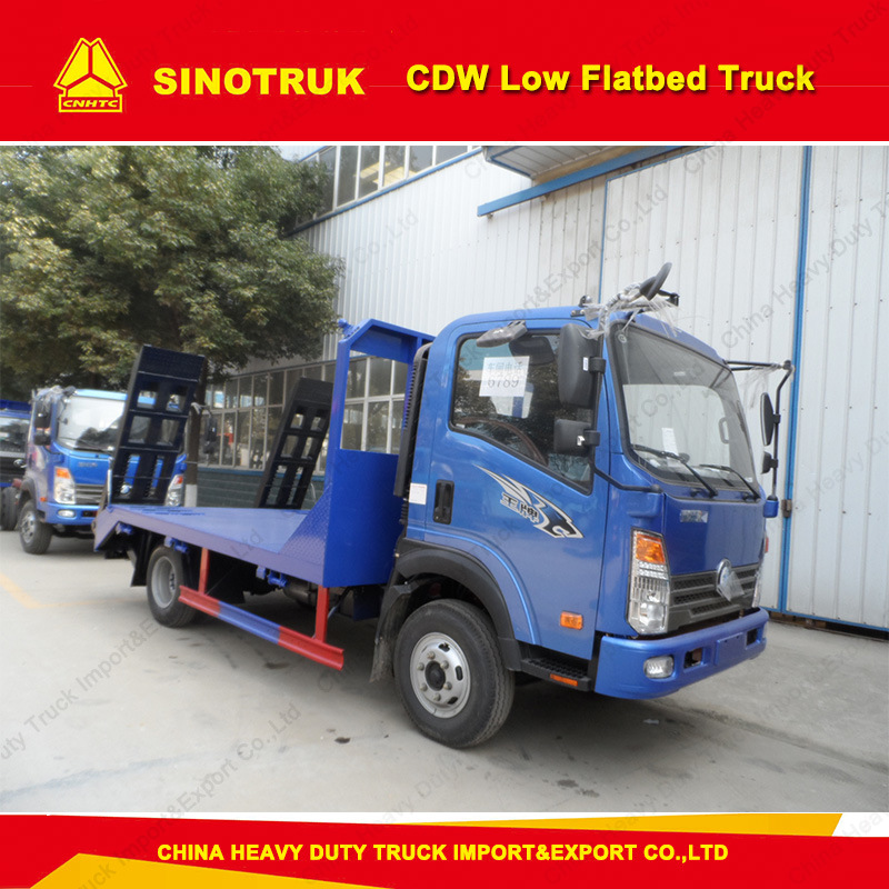 5t 6wheelers Cdw 4X2 Light Duty Low Flatbed Truck