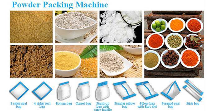 Vertical Form Film Sealing Flour Powder Packing Machine