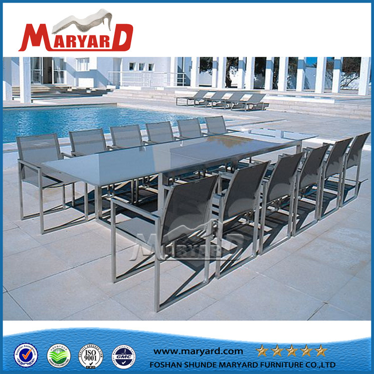 Extendable Tempered Glass Dining Table Set