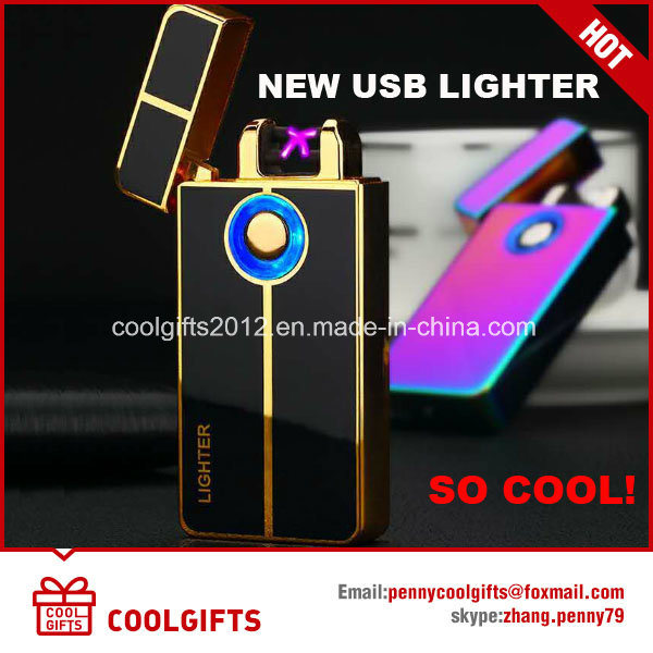 2017 Metal Electronic USB Charged Key Chain Cigarette Lighter