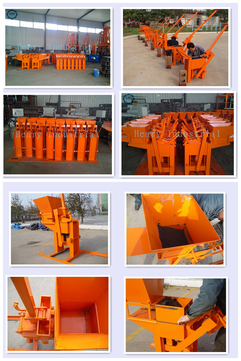 Hr1-30 Manual Small Type Soil Clay Interlocking Brick Making Machine