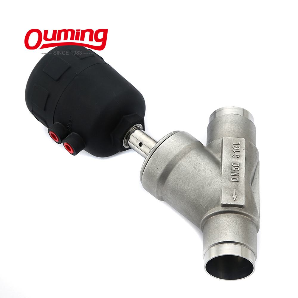 Standard Stainless Steel Angle Seat Pneumatic Control Valve