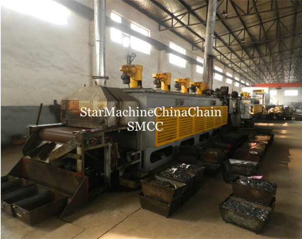 P100 Small Roller Type Double Pitch Conveyor Chain with Outer Plate Curved Attachment