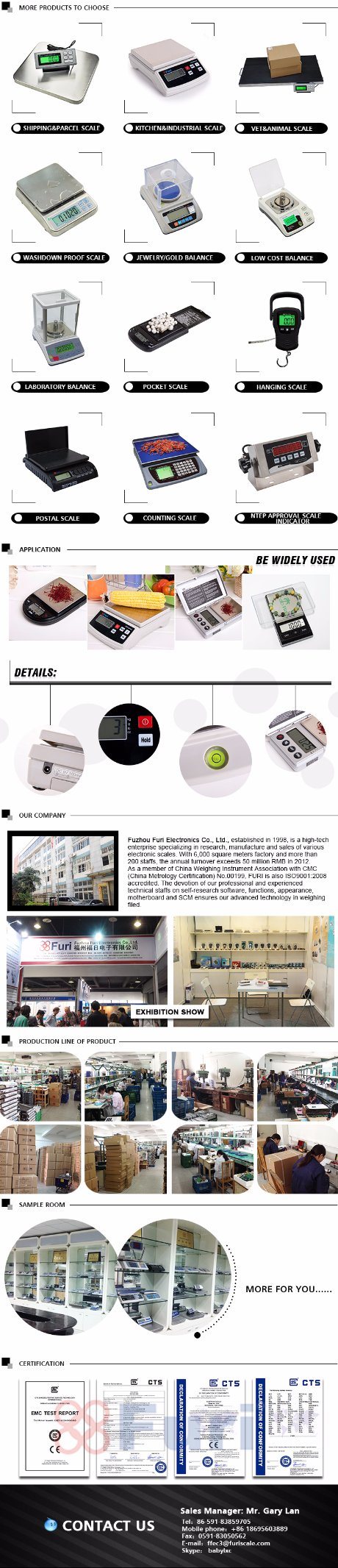 FPC 20kg/0.1g Electronic High Precision Balance Desktop Scale