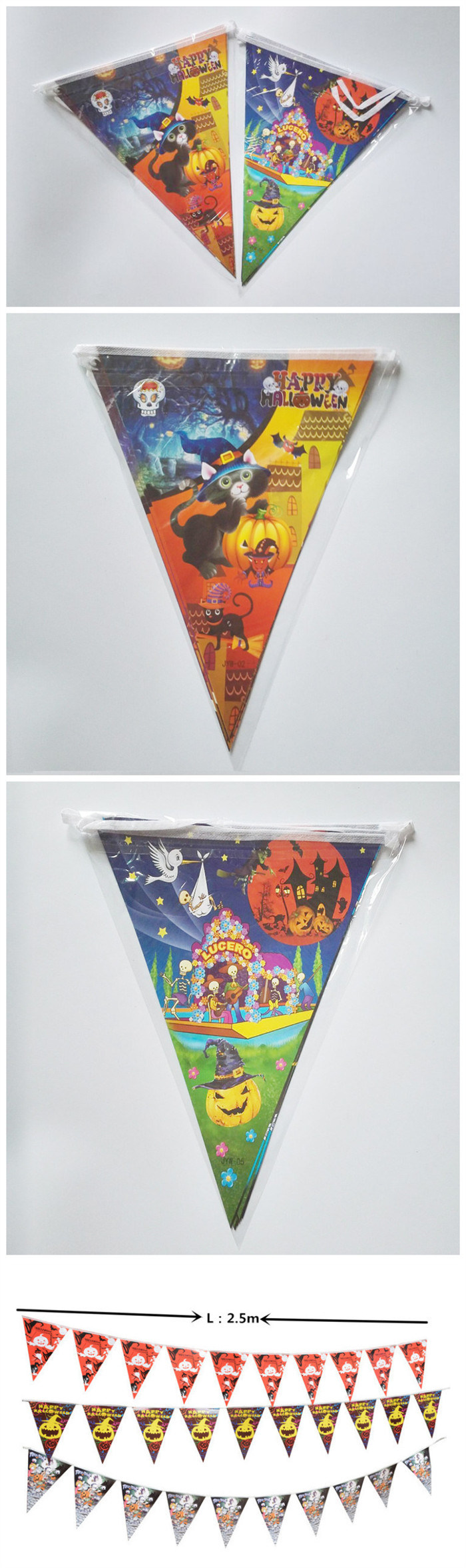 Wholesales Custom Paper Triangle Bunting Flag