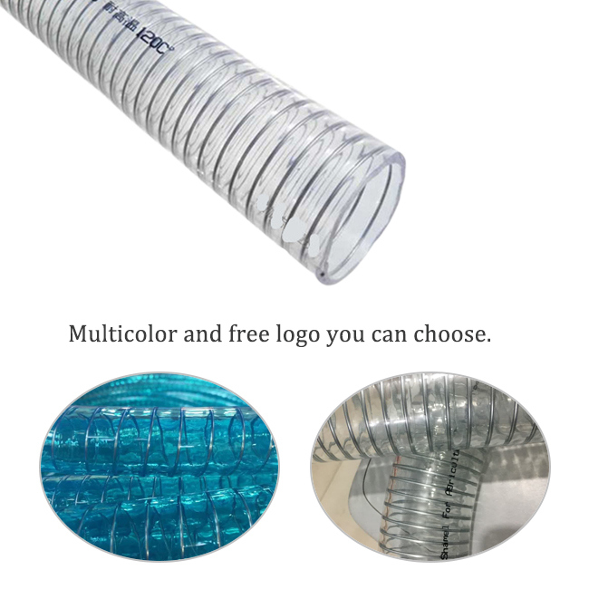 Industrial PVC Heavy-Duty Spiral Steel Wire Suction Hose Pipe