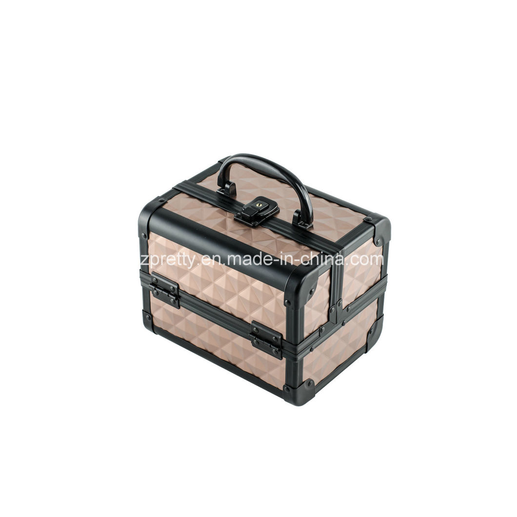 High Quality Portable Aluminum Tool Cosmetic Beauty Makeup Box