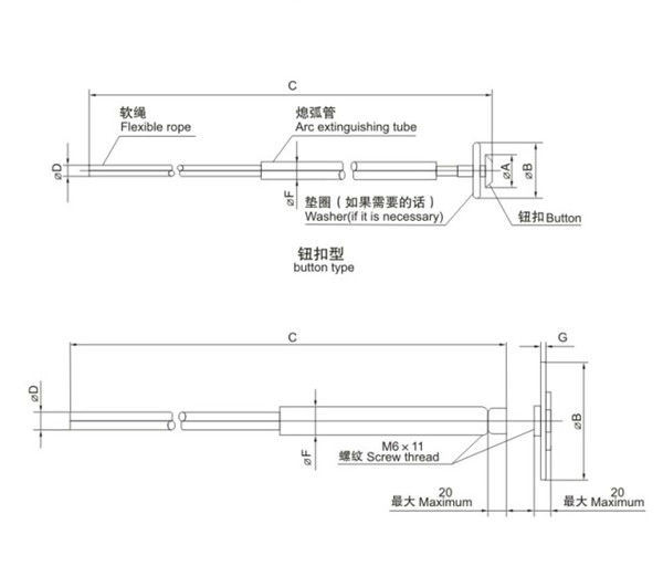 Expulsion Fuse Link for Outdoor Fuse Cutout