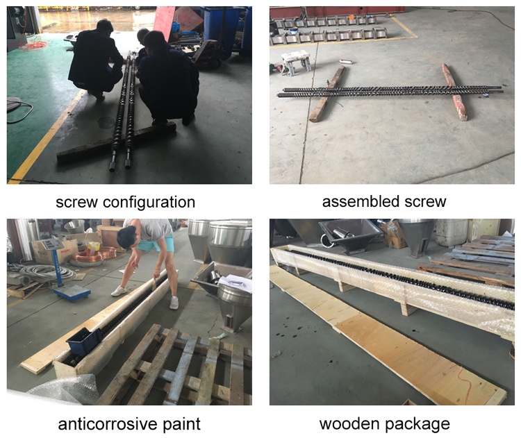 Bimetallic material Extruder Barrel Screw