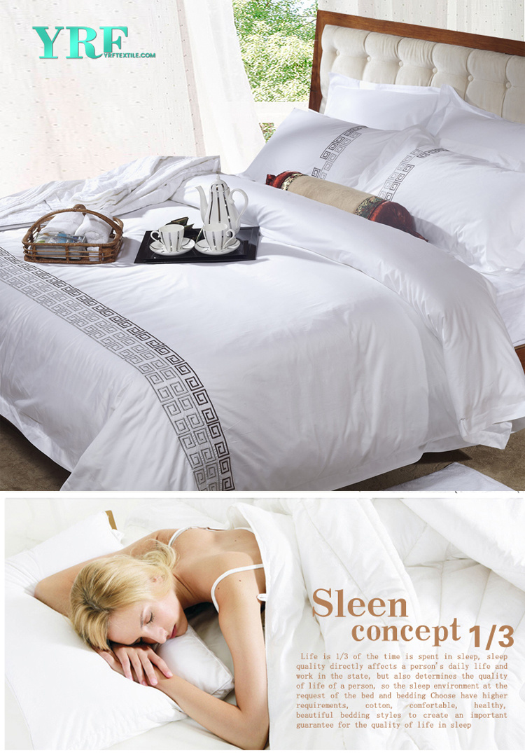 Jacquard Hotel Bed Sheet Set 100% Pure Linen Bedding