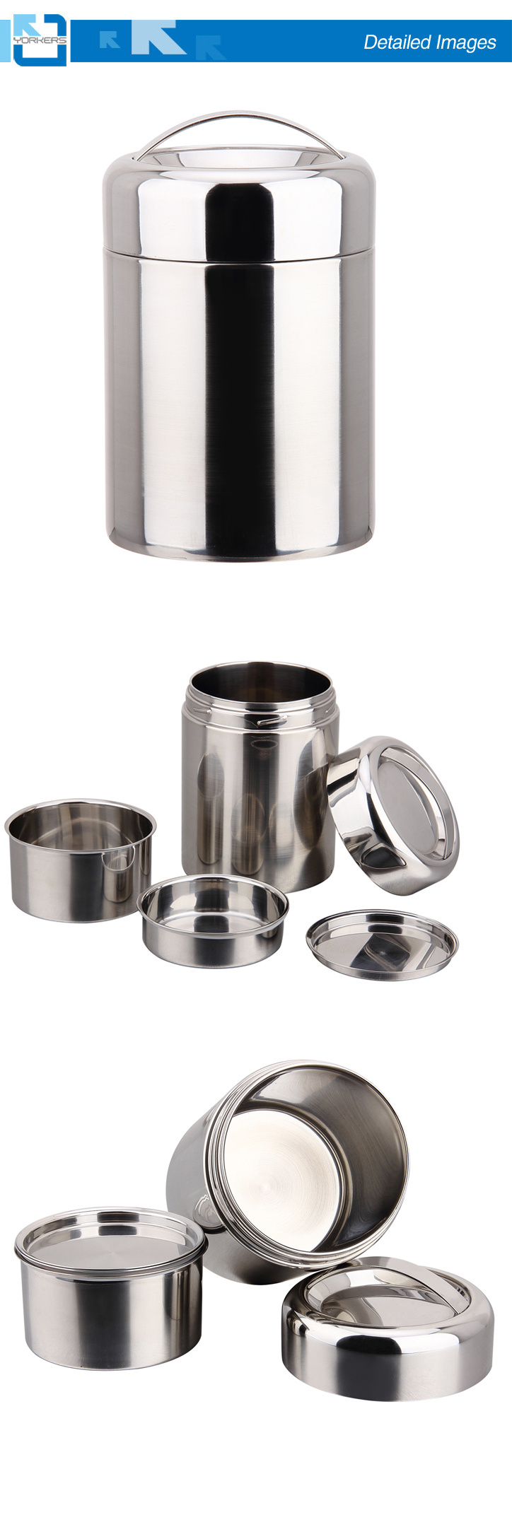 Double Wall Stainless Steel Thermal Lunch Jar for Hot Food