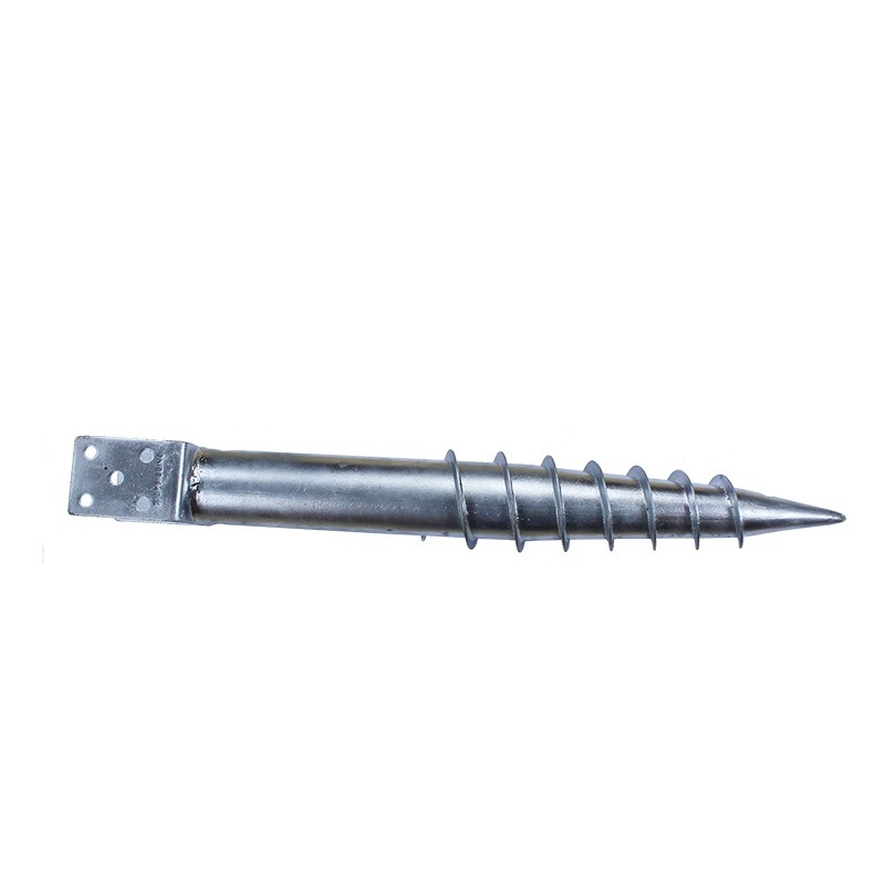 Q235 Ground Screw Pole Anchor Spiral Anchor, Ground Screw Anchor