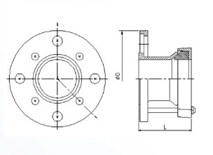 Ductile Iron Fittings Di Flange Coupling Adaptor Universal Flange Adaptor