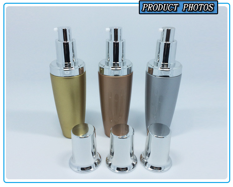 50ml Cosmetic Glass Lotion Bottles with Silver Pump Cap