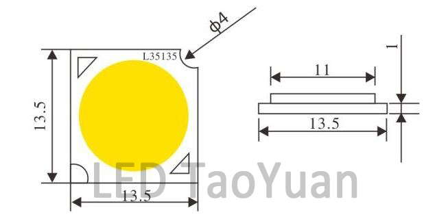 5W COB Flip Chip for Spotlight MR16 GU10