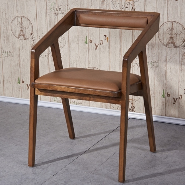 Nordic Style Modern Restaurant Wooden Dining Chair