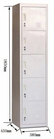 Cheap Knock Down 5 Door School Metal Storage Lockers