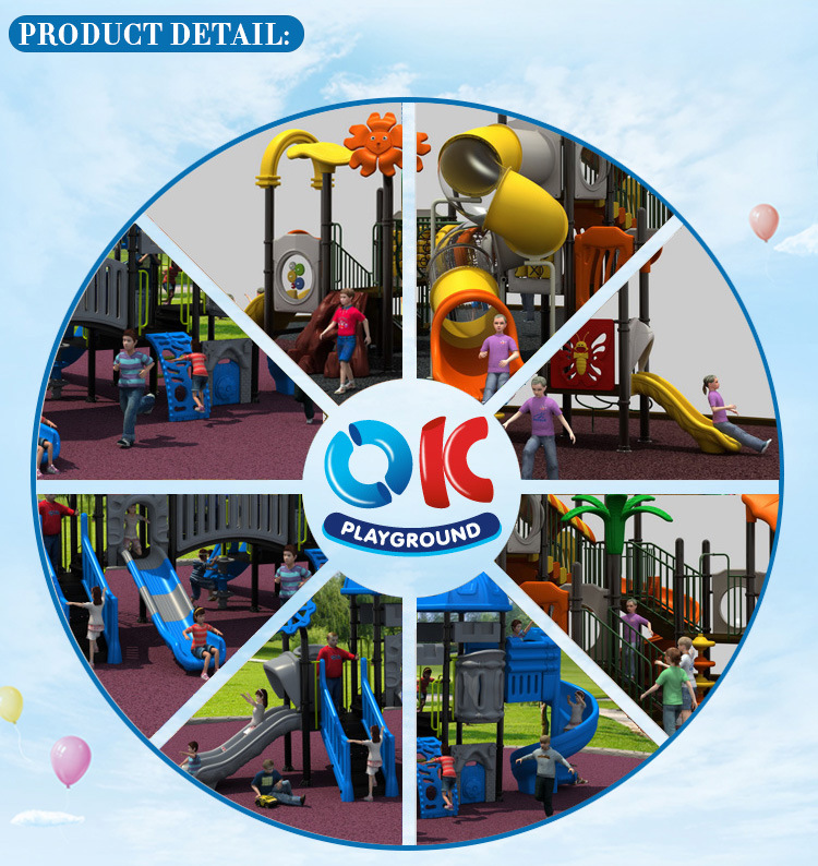 Children Outdoor Playground Equipment Plastic Tree Style Slide