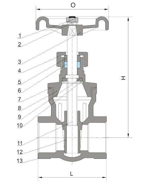 Stainless Steel Non-Rising Stem Gate Valve