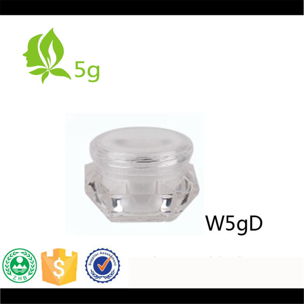 5g Diamond Shape Cream Jar for Cosmetic Packaging