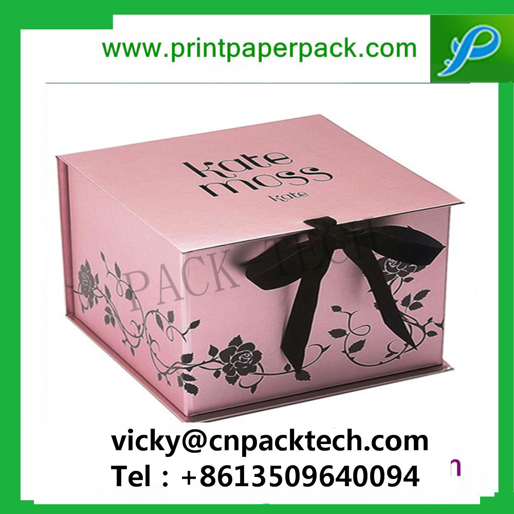Custom Luxury Wedding Favor Fashion Jewelry Box Gift Box Cardboard Packing Box with Ribbon