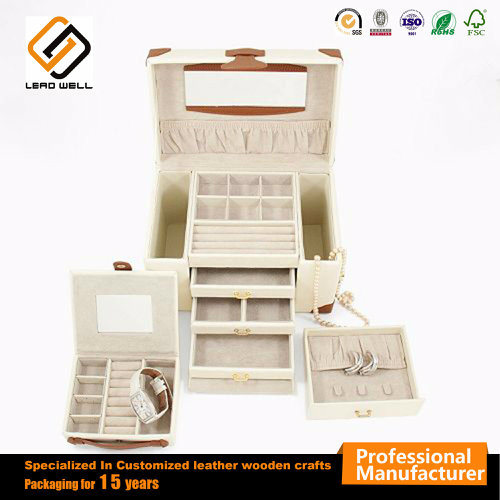 Upmarket Leather Jewelry Packing Box