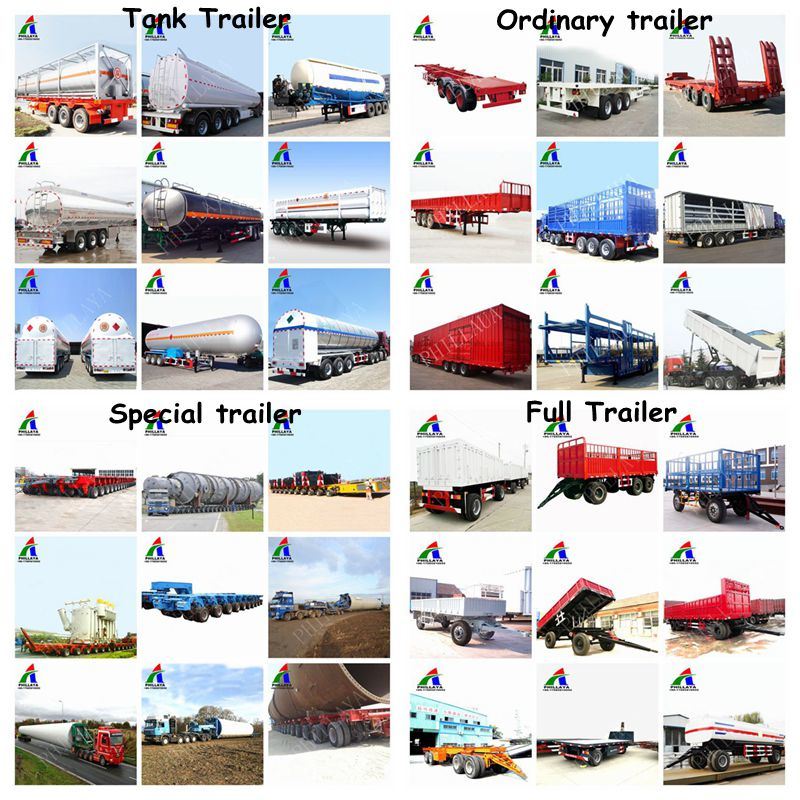 Bitumen Tanker Trailer Asphalt Heating Tank with Volume Optional