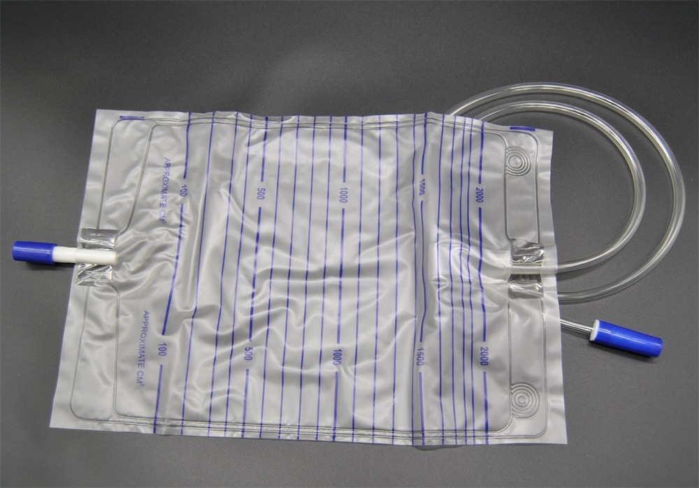 Disposable Medical Urine Bag with Push&Pull Valve