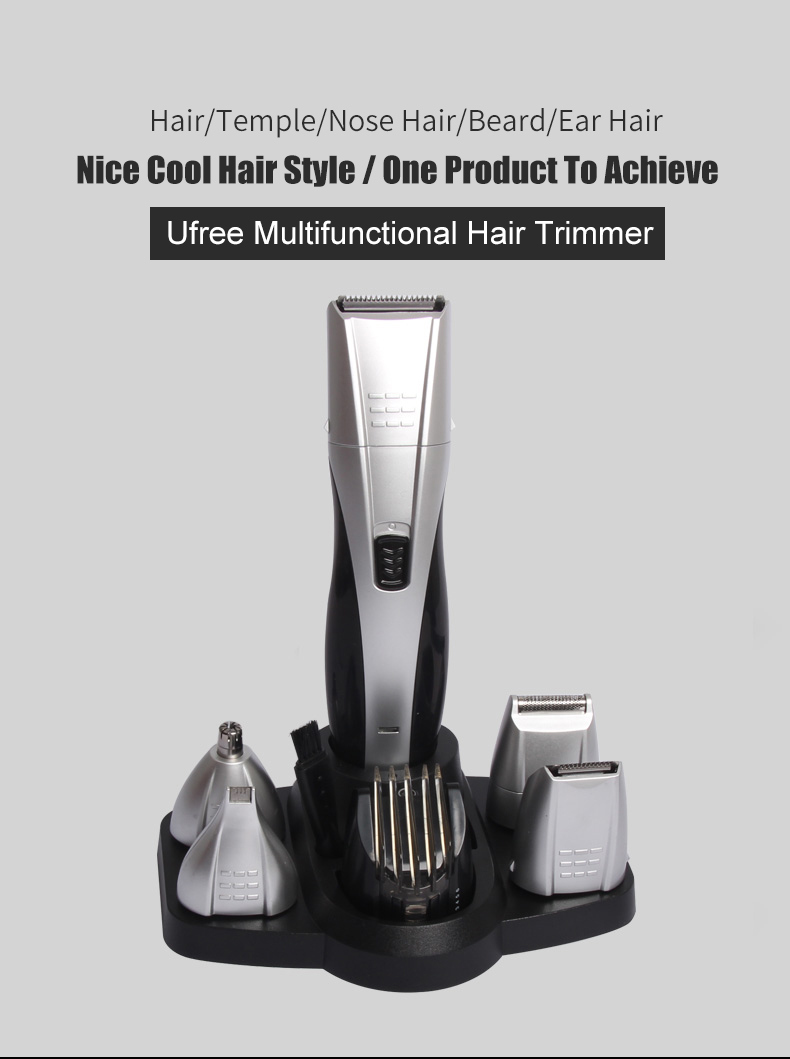 Multifunctional Rechargeable Electric Hair Trimmer Grooming Kit Nose Ear Beard Clipper