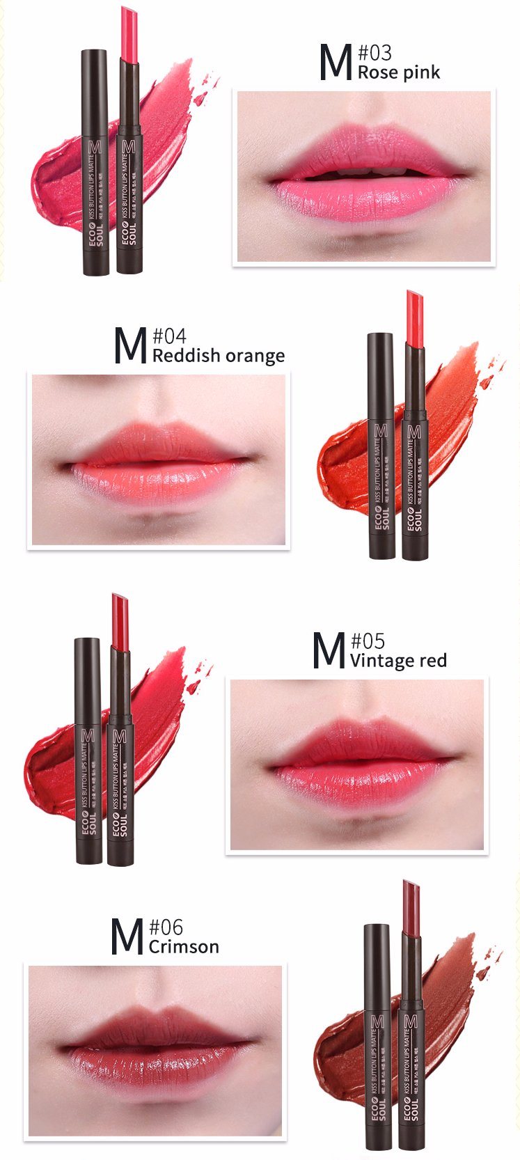 Get Gift Waterproof Cosmetic Makeup 6 Colors Lipstick Tube