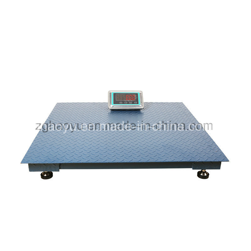 Carbon Smooth Steel 8mm Electronic Platform Digital Floor Weighing Scale